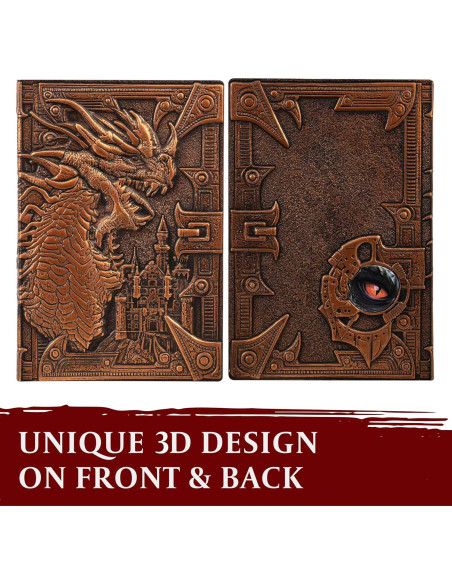 Cuaderno DND LYNX A5 Dragón Bronce con Bolígrafos 200 Páginas Cuaderno DND LYNX A5 Dragón Bronce con Bolígrafos 200 Páginas