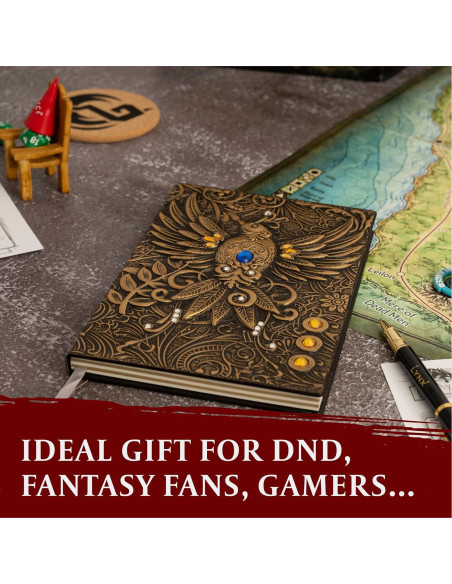 Cuaderno DND LYNX A5 Dragón Bronce con Bolígrafos 200 Páginas Cuaderno DND LYNX A5 Dragón Bronce con Bolígrafos 200 Páginas