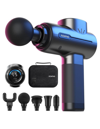 Pistola de Masaje RENPHO RP-GM171-N1 Portátil 5 Velocidades