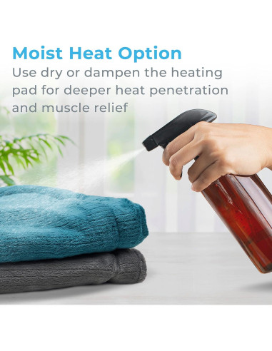 Almohadilla Térmica para Cuello y Hombros Pure Enrichment - 4 Niveles de Calor, Apagado Automático, Suave Micromink