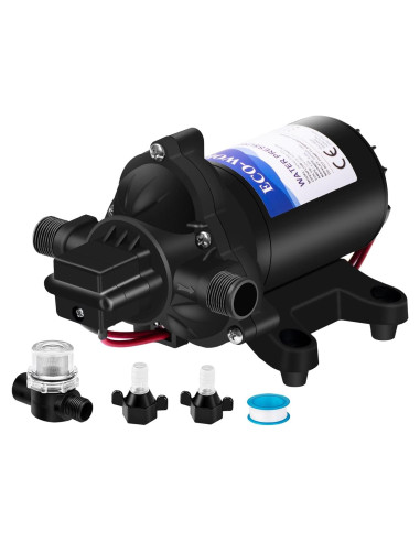 Bomba de Diafragma ECO-WORTHY 12V 4.0GPM 45PSI Silenciosa