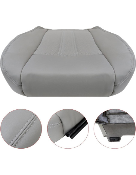 Funda de Asiento Inferior NLQR Gris para Chrysler y Dodge Funda de Asiento Inferior NLQR Gris para Chrysler y Dodge