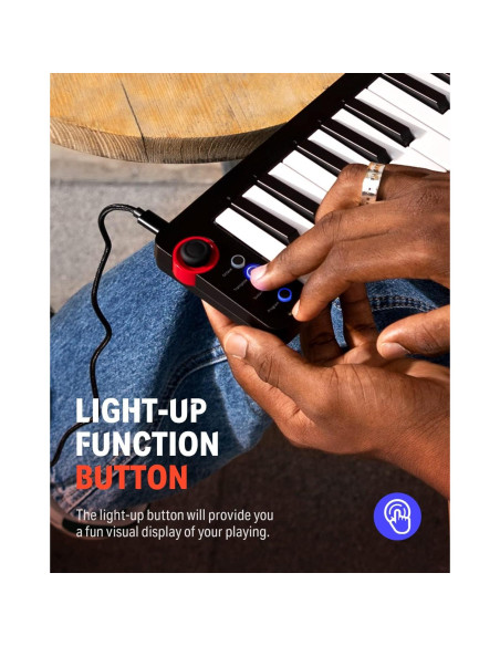 Teclado MIDI Donner N-25 25 Teclas Sensibles USB Teclado MIDI Donner N-25 25 Teclas Sensibles USB