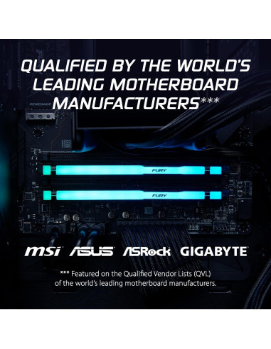 Memoria Kingston Fury Beast 32GB DDR5 6000MT/s RGB