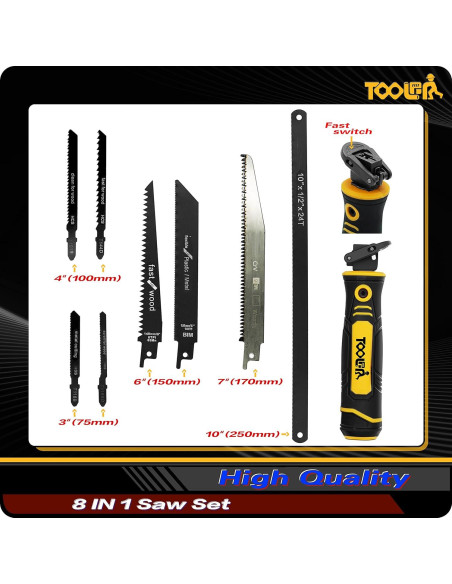 Sierra de Mano TOOLAN 8 en 1 para Yeso y Madera Sierra de Mano TOOLAN 8 en 1 para Yeso y Madera
