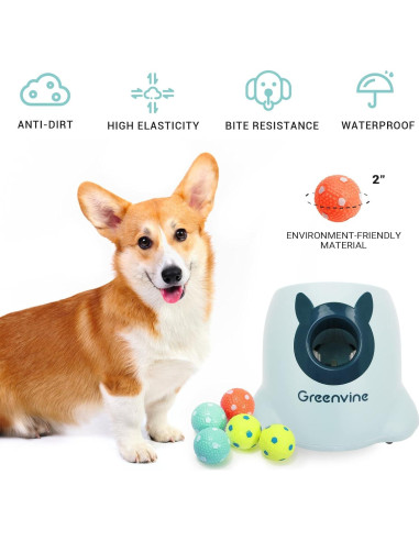 Lanzador Automático de Pelotas para Perros Chuckit! 6 Pelotas