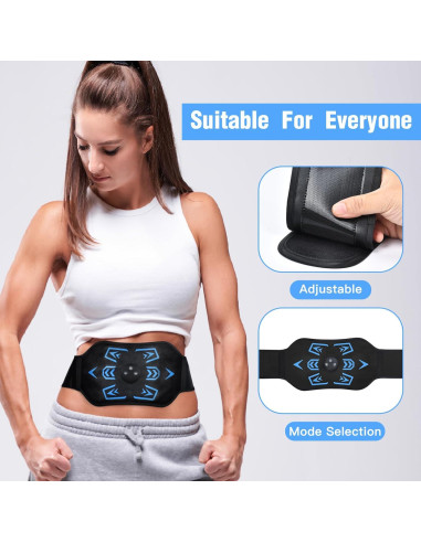 Cinturón Estimulador Abdominal Dearkukly Ktr-2492 USB 15 Modos