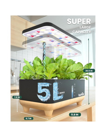 Cultivador Hidropónico RAINPOINT 13 Cápsulas 5L Interior Cultivador Hidropónico RAINPOINT 13 Cápsulas 5L Interior