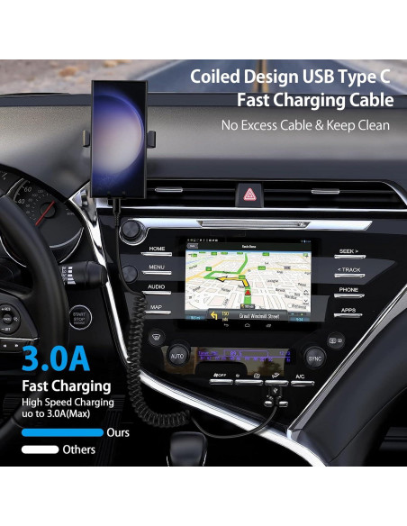 Cable USB C Cargador Rápido Samsung 3FT 2Pack Android Auto Cable USB C Cargador Rápido Samsung 3FT 2Pack Android Auto
