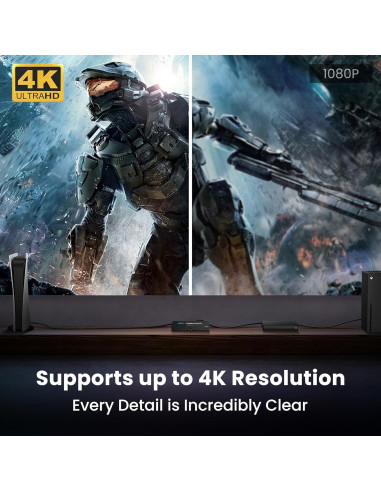 Interruptor HDMI 5x1 NEWCARE 4K@60Hz con Control Remoto