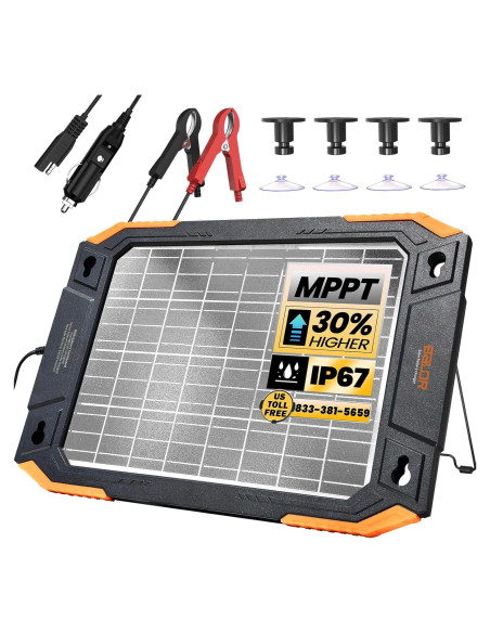 Cargador Solar BALDR 12V 13W Doble Cara Impermeable Cargador Solar BALDR 12V 13W Doble Cara Impermeable