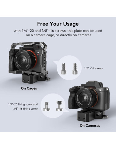 Placa Base SmallRig 1674 para Cámaras y Jaulas 15mm