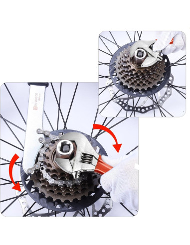 Kit de herramientas para bicicleta Dymoece - Extracción de cassette