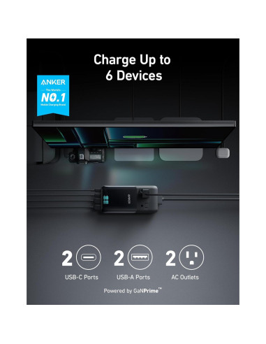 Estación de Carga Anker Prime 6-en-1 140W USB C Compacta