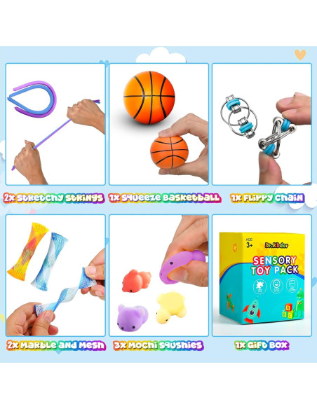 Set de 15 Juguetes Antiestrés Dr.Kbder para Niños y Adultos Set de 15 Juguetes Antiestrés Dr.Kbder para Niños y Adultos