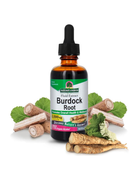 Extracto de Raíz de Bardana Nature's Answer 60ml Bajo Alcohol Extracto de Raíz de Bardana Nature's Answer 60ml Bajo Alcohol