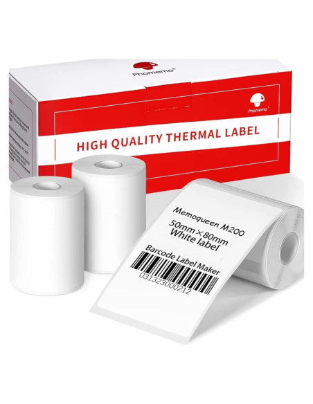 Etiquetas Phomemo M220 - 3 Rollos, 100 Etiquetas Cuadradas Etiquetas Phomemo M220 - 3 Rollos, 100 Etiquetas Cuadradas