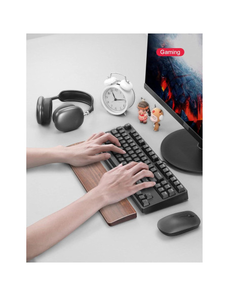Reposamuñecas Ergonómico Meatanty de Madera de Nogal Reposamuñecas Ergonómico Meatanty de Madera de Nogal