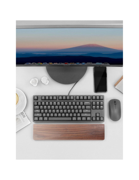 Reposamuñecas Ergonómico Meatanty de Madera de Nogal Reposamuñecas Ergonómico Meatanty de Madera de Nogal