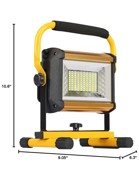 Luz de Trabajo LED OTYTY 8000 Lúmenes 100W Recargable IP65 Luz de Trabajo LED OTYTY 8000 Lúmenes 100W Recargable IP65