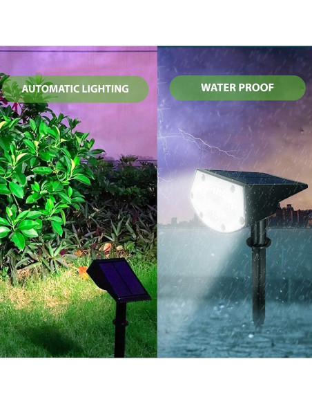 Focos Solares Himalayan Glow 20 LEDs IP65 Paquete de 4 Focos Solares Himalayan Glow 20 LEDs IP65 Paquete de 4