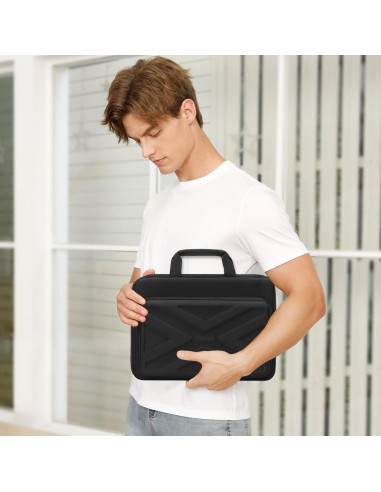 Funda Dura para Laptop MOSISO 13.3" Negra a Prueba de Agua