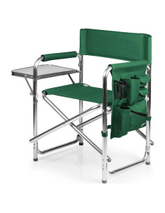 Silla Deportiva Picnic Time con Mesa Lateral - Verde Cazador