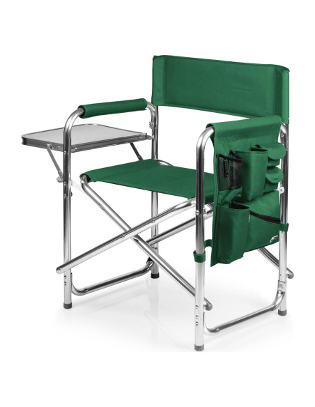Silla Deportiva Picnic Time con Mesa Lateral - Verde Cazador Silla Deportiva Picnic Time con Mesa Lateral - Verde Cazador