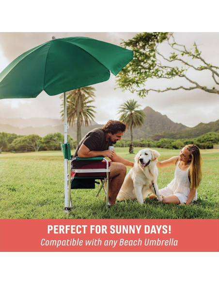 Silla Deportiva Picnic Time con Mesa Lateral - Verde Cazador Silla Deportiva Picnic Time con Mesa Lateral - Verde Cazador