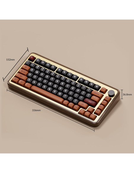 Teclado Mecánico Akko MU02 75% RGB Inalámbrico Otoño Teclado Mecánico Akko MU02 75% RGB Inalámbrico Otoño