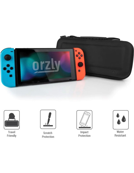 Funda Orzly para Nintendo Switch y Switch OLED - Negra Funda Orzly para Nintendo Switch y Switch OLED - Negra