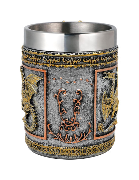 Taza de Dragón Dorado Alikiki - 0.45L de Acero Inoxidable Taza de Dragón Dorado Alikiki - 0.45L de Acero Inoxidable