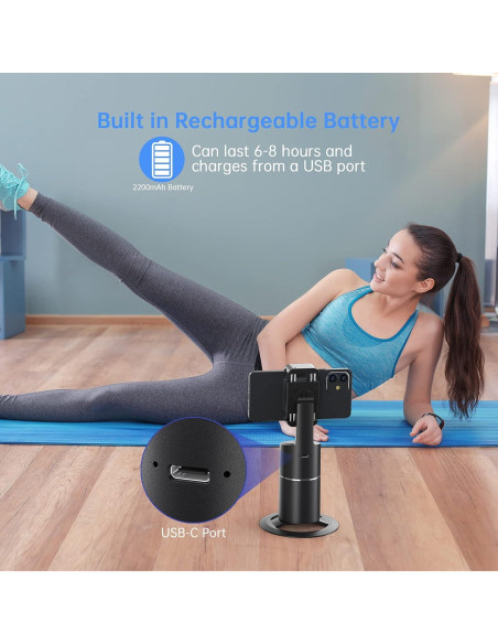 Soporte para Teléfono Camrola con Seguimiento Facial 360 Soporte para Teléfono Camrola con Seguimiento Facial 360