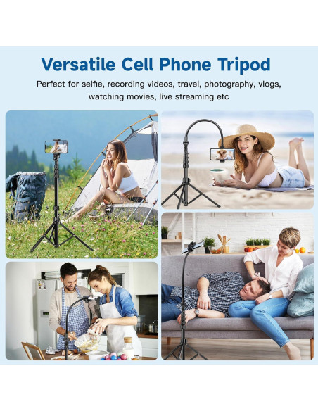 Trípode para Teléfono Victiv 85" (215,9 cm) con Control Remoto Trípode para Teléfono Victiv 85" (215,9 cm) con Control Remoto