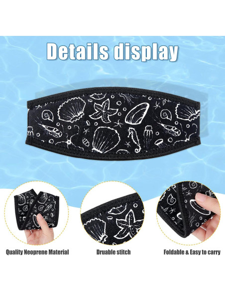 Cubiertas de Neopreno Frienda para Máscara de Buceo 4 Piezas Cubiertas de Neopreno Frienda para Máscara de Buceo 4 Piezas