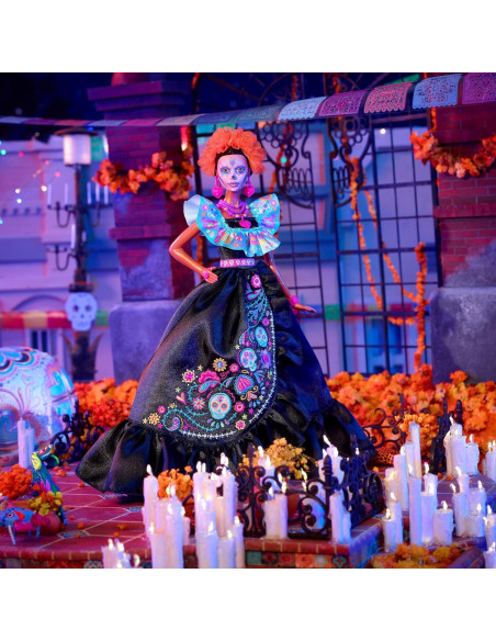 Muñeca Barbie Día de Muertos 2024 con Vestido Negro Muñeca Barbie Día de Muertos 2024 con Vestido Negro