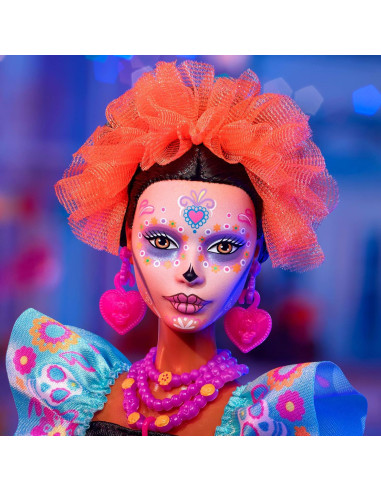 Muñeca Barbie Día de Muertos 2024 con Vestido Negro