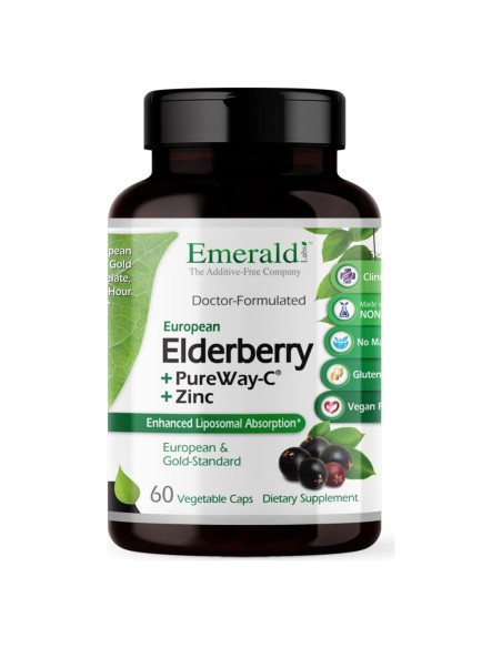 Suplemento Inmunológico Emerald Labs Elderberry Plus 60 Cápsulas Suplemento Inmunológico Emerald Labs Elderberry Plus 60 Cápsulas