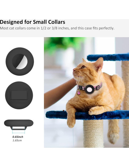 Soporte para Collar de Airtag SimpleThings, Silicona 2 Pzs Soporte para Collar de Airtag SimpleThings, Silicona 2 Pzs