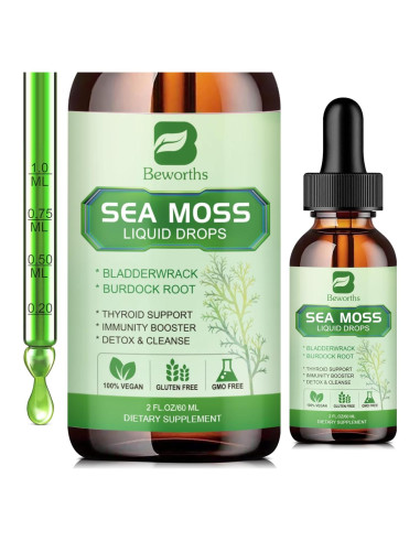Gotas Líquidas de Musgo Marino Orgánico B BEWORTHS 60 mL