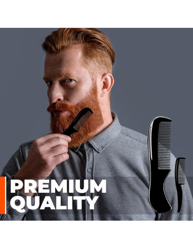 Tijeras para Barba WAJEES Kit 3 en 1 con Peines