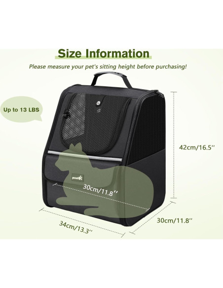 Transportadora Mochila Pecute para Gatos y Perros Pequeños Transportadora Mochila Pecute para Gatos y Perros Pequeños