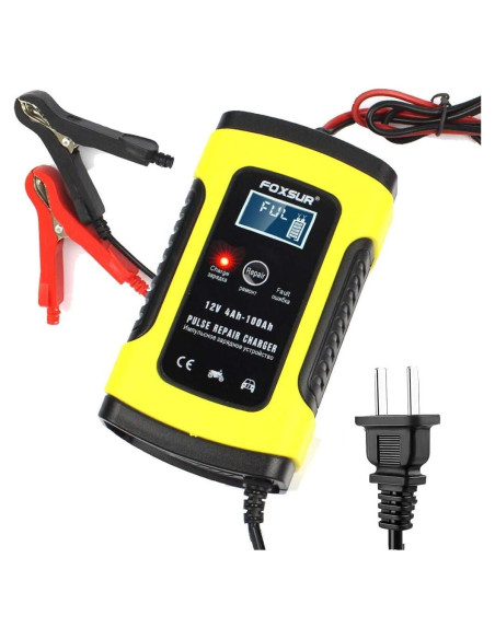 Cargador de Batería IEIK SBC-01 12V 5A para Autos y Motos Cargador de Batería IEIK SBC-01 12V 5A para Autos y Motos
