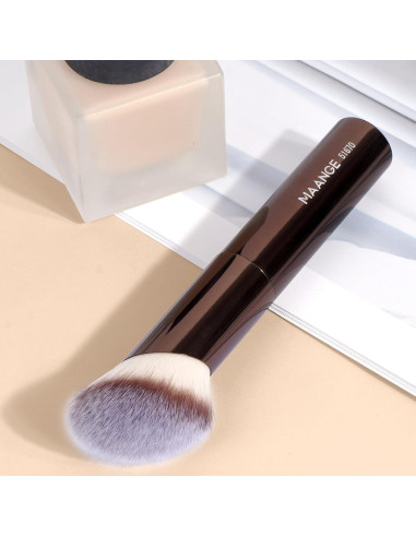 Juego de Brochas de Maquillaje MAANGE 3 Piezas Café