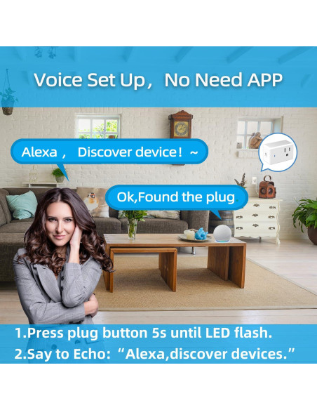 Enchufe Inteligente YNF 4 Paquete Compatible con Alexa Enchufe Inteligente YNF 4 Paquete Compatible con Alexa