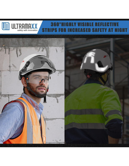 Casco de Seguridad UM ULTRAMAXX NZ-VOLTEK-TXW con Visera Casco de Seguridad UM ULTRAMAXX NZ-VOLTEK-TXW con Visera