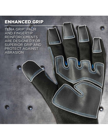 Guantes Térmicos Impermeables Ergodyne 818WP, Negro, Mediano