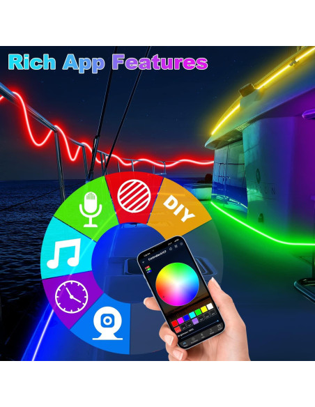 Tira LED Marina TENDIST 10m RGB IP67 Control App Tira LED Marina TENDIST 10m RGB IP67 Control App
