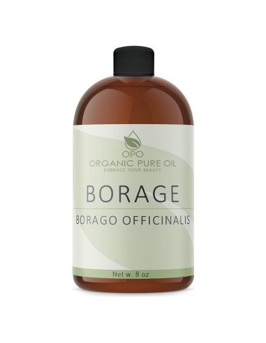 Aceite de Semilla de Borraja OPO 226.8 g Prensado en Frío Vegano