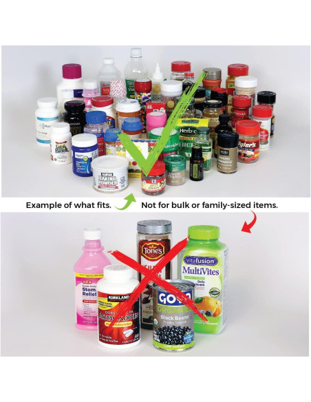 Organizador de Especias Cabinet Caddy SNAP! 3 Estantes Ajustables Organizador de Especias Cabinet Caddy SNAP! 3 Estantes Ajustables